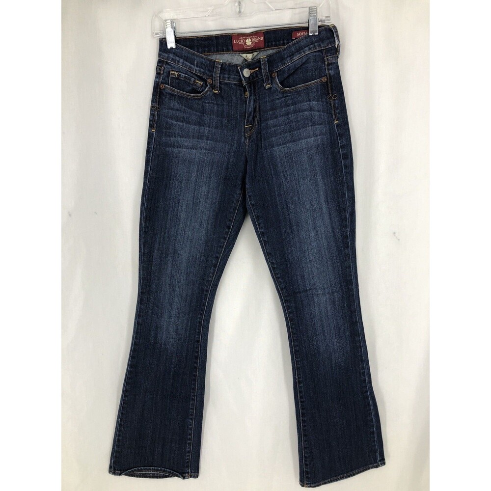 Lucky Brand Sofia Boot Blue Low-Rise Denim Jeans 4/27 (28x31)